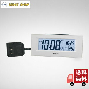 �Z�C�R�[�N���b�N(Seiko Clock) �u���v �ڊo�܂����v �d�g �� �f�W�^�� LED�o�b�N���C�g 64×154×39mm DL218W