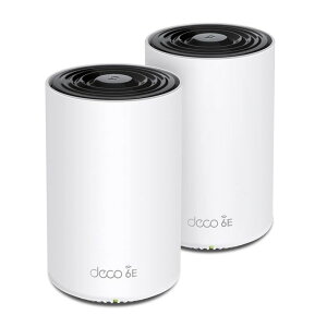 TP-Link WiFi 6E ���[�^�[ ���b�V��Wi-Fi�V�X�e�� wifi���p �X�}�[�g�e���r �Ή� ���b�V��Wi-Fi����LAN���[�^�[ �X�}�[�g�z�[�� AXE5400 (2402 + 2402 + 574Mbps) Deco XE75/A 2���j