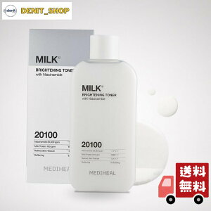 MEDIHEAL OFFICIAL(���f�B�q�[��) �~���N�u���C�g�j���O�g�i�[ (NEW)VER.2 300ml Milk Brightening Toner ���ϐ� �i�C�A�V���A�~�h �O���^�`�I�� �c���� �������ϐ� �����ێ� �����Ƃ� �{�g��
