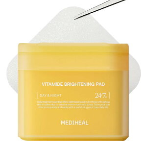 MEDIHEAL OFFICIAL(���f�B�q�[��) �X�N�G�A�g�i�[�p�b�h(�r�^�}�C�h) 100������Square Facial Toner Pads 100P (VITAMIDE) �ӂ����p�b�h �X�L���P�A �؍� �R�X��