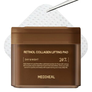 MEDIHEAL OFFICIAL(���f�B�q�[��) �X�N�G�A�g�i�[�p�b�h(���`�m�[��) 100������ 170ml Square Facial Toner Pads (Retinol) 100P 170ml �u���~�b�V���p�b�h �ӂ����p�b�h �ь� �X�L��