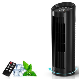 タワーファン 扇風機【2026夏新型・AI自動風・風量4段階】羽根なし タワー扇風機 縦型 スリムファン DCモーター 静音 省エネ 4つモード切替 90°首振り 12時間タイマー付き LEDディスプレイ タッチパネル ミニタワーファン 小型 おしゃれ