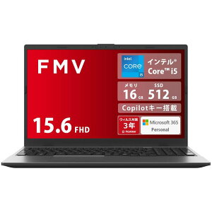 FMV �x�m�� �m�[�g�p�\�R�� Note E WE1-K3 (MS 365 Personal/Copilot�L�[����/Win 11/15.6�^/Core i5/16GB/SSD 512GB) FMVWK3E155_AZ