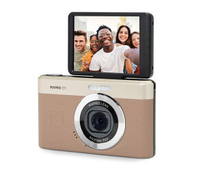 KODAK Pixpro C1 - ���R���p�N�g�f�W�^���J����| 13MP BSI CMOS�A4�{�Y�[���A2.8�C���`LCD�X�N���[���ALED�t���b�V�� - Marron