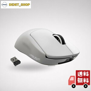 Logicool G PRO X SUPERLIGHT ���C�����X �Q�[�~���O�}�E�X G-PPD-003WL-WH �y�� 63g���� LIGHTSPEED HERO 25K�Z���T�[ POWERPLAY ���� �[�d �Ή� �Q�[�~���O �}�E�X �z���C�g PC