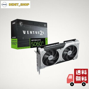 MSI GeForce RTX 5060 Ti 8G VENTUS 2X OC PLUS �O���t�B�b�N�X�{�[�h VD9140