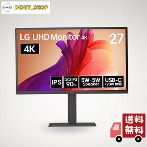 LG ���j�^�[ �f�B�X�v���C 27U730A-B 27�C���`/4K(3840×2160)/IPS/DCI-P3 90%/HDR/�A���`�O���A/HDMI×2/DisplayPort/USB Type-C(USB PD90W)/�X�C�x��/��������/�s�{�b�g/