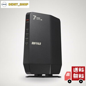 BUFFALO Wi-Fi 7(11be)�Ή��f���A���o���hWi-Fi���[�^�[ 5764+688Mbps AirStation WSR6500BE6P-BK [�u���b�N]