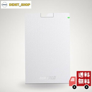 BUFFALO USB3.1(Gen.1)�Ή� �|�[�^�u��HDD �X�^���_�[�h���f�� �z���C�g 1TB HD-PCG1.0U3-BWA