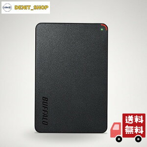 BUFFALO �~�j�X�e�[�V���� USB3.1(Gen1)/USB3.0�p�|�[�^�u��HDD 1TB iPhone 16 / 16 pro ����m�F�ς� HD-PCFS1.0U3-BBA