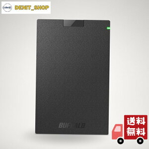 BUFFALO USB3.1(Gen.1)�Ή� �|�[�^�u��HDD �X�^���_�[�h���f�� �u���b�N 1TB HD-PCG1.0U3-BBA