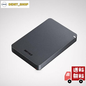 BUFFALO USB3.1(Gen.1)�Ή� �ϏՌ��|�[�^�u��HDD 2TB �u���b�N HD-PGF2.0U3-BBKA