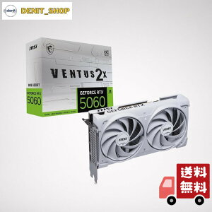 MSI GeForce RTX 5060 8G VENTUS 2X OC WHITE �O���t�B�b�N�X�{�[�h VD9186
