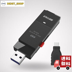 �o�b�t�@���[ SSD �O�t�� 500GB USB3.2 Gen2 �Ǎ����x600MB/�b PS5/PS4���[�J�[����m�F�� �R���p�N�g ���^ Type-C�A�_�v�^�[�t�� �u���b�N iPhone 17 / 17 pro ����m�F�ς� SSD-SCT