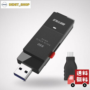 �o�b�t�@���[ SSD �O�t�� 2.0TB USB3.2 Gen2 �Ǎ����x600MB/�b PS5/PS4���[�J�[����m�F�� �R���p�N�g ���^ Type-C�A�_�v�^�[�t�� �u���b�N iPhone 17 / 17 pro ����m�F�ς� SSD-SCT