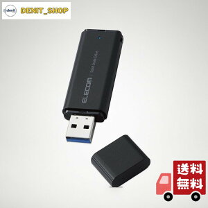 �G���R�� �O�t��SSD 1TB �|�[�^�u�� USB 5Gbps / USB3.2�iGen2�j�Ή� ���^ �L���b�v�� �u���b�N ESD-EMC1000GBK