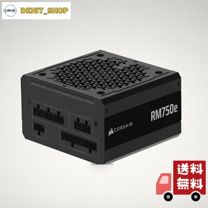 CORSAIR RM750e 2025���f�� PC�d�����j�b�g 750W PCIE 5.1 �Ή� 80PLUS Gold�F�� ATX 3.1 �F�؍� �t�����W�����[ 12V-2x6 �P�[�u���t�� CP-9020295-JP