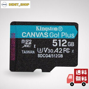Kingston 512GB microSDXC Canvas Go Plus Gen4 200MB/�b A2 U3 V30 �A�_�v�^�t�� SDCG4/512GB