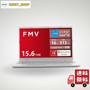 FMV �x�m�� �m�[�g�p�\�R�� Note E WE1-K3 (MS 365 Personal/Copilot�L�[����/Win 11/15.6�^/Core i5/16GB/SSD 512GB/�z���C�g) FMVWK3E15W_AZ