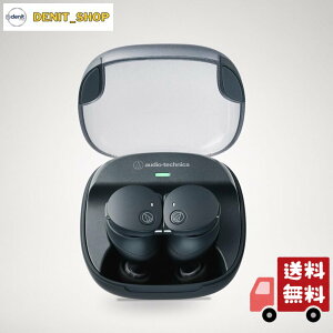 audio-technica ATH-CKS50TW2 BK ���S���C�����X�C���z�� bluetooth �}�O�l�e�B�b�N�X�C�b�`�@�\ �ő��65���ԍĐ� IP55 �h���h�o �}���`�|�C���g�Ή� �u���Y��A���[�g �q�A�X���[ ��x�����[�h �}���[
