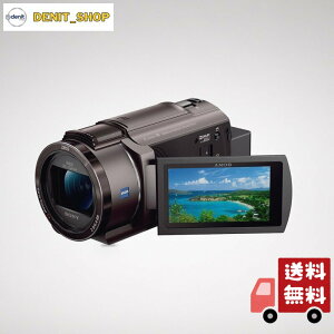 SONY(�\�j�[) 4K �r�f�I�J���� Handycam FDR-AX45A(2022�N���f��) �u�����Y�u���E�� �����������[64GB ���w�Y�[��20�{ ��Ԍ��w��u���␳ FDR-AX45A TI