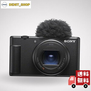 SONY(�\�j�[) �R���p�N�g�f�W�^���J���� VLOGCAM Vlog�p�J���� ZV-1II �{�f�B �E�B���h�X�N���[���t�� 18-50mm F1.8-4.0 �Y�[�������Y �u���b�N ZV-1M2 B