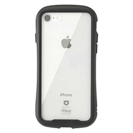 41907108 iFace Reflection iPhone SE 2020 第2世代/8/7 ケース クリア 強化ガラス 〈ブラック〉