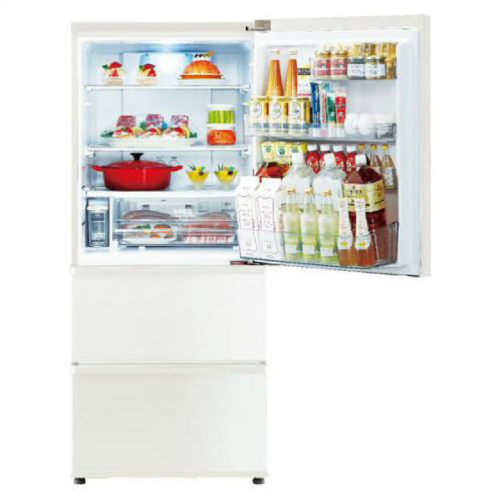 楽天市場】AQUA アクア 冷蔵庫 272L 右開き 3ドア ミルク AQR-SV27M-W 