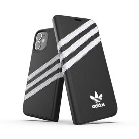 adidas アディダス iPhone 12 mini スマホケース Originals Booklet Case SAMBA FW20 Black/White 42244EX7900〈42244EX7900〉