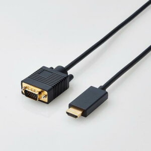 GR ELECOM ϊP[u HDMI-VGA 1.0m ubN CAC-HDMIVGA10BKqCACHDMIVGA10BKr