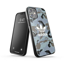 adidas アディダス iPhone 12 mini スマホケース Originals Snap Case Camo AOP SS21 for Hazy emeralds/ blue oxides 43701EY1157〈43701EY1157〉