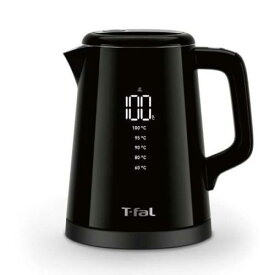 ティファール T-fal 電気ケトル ディスプレイ ロックコントロール 0.8L ブラック KO8568JP〈KO8568JP〉