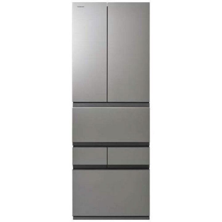 木目 ブラウン東芝 ノンフロン冷凍冷蔵庫 548L 6ドア ワンタッチ自動ドア