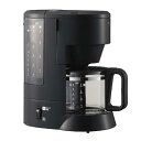 象印 ZOJIRUSHI コーヒーメーカー 6杯抽出 ブラック EC-MA60-BA〈ECMA60-BA〉