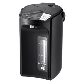 タイガー TIGER 電気ポット 蒸気レス VE電気まほうびん とく子さん 3.0L アーバンブラック PIS-G300KE〈PISG300KE〉
