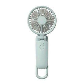【マラソン期間中ポイント2倍】リズム時計 RHYTHM モバイルハンディファン 大風量 カラビナ付き Silky Wind Mobile 3.2 ミズイロ 9ZF040RH04〈9ZF040RH04〉