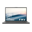 【マラソン期間中ポイント2倍】富士通 FUJITSU ノートパソコン 16.0型 Core i7 メモリ:16GB SSD:256GB ブライトブラック FMVA50J3B〈FMVA50J3B〉