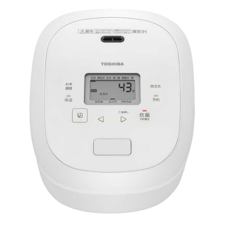 楽天市場】東芝 TOSHIBA 真空IH炊飯器 5.5合炊き ミルキーホワイト RC 