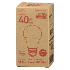 �I�[���d�@ OHM ELECTRIC LED�d�� E26 40�`���� �d���F �L�z���^�C�v LDA4L-G AG56