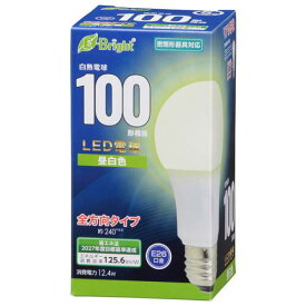 オーム電機 OHM LED電球 E26 100形相当 昼白色 LDA12N-G AG27 〈LDA12NGAG27〉