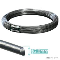 鉄線 番線 ブドウ棚【フェンシングワイヤー直径2.0mm(1013m巻）】【 電気柵 電気さく ワイヤー 線 柵線 …