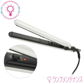 オーム電機　ストレートヘアアイロン 00-5873 最高約180℃ AC電源 セラミックコーティング 遠赤外線 軽量280g ケーブル長 約1.8m 通電ランプ 開閉ロック付 約28W (HB-HIHS206-W)［005873］［HBHIHS206W］【送料80サイズ】