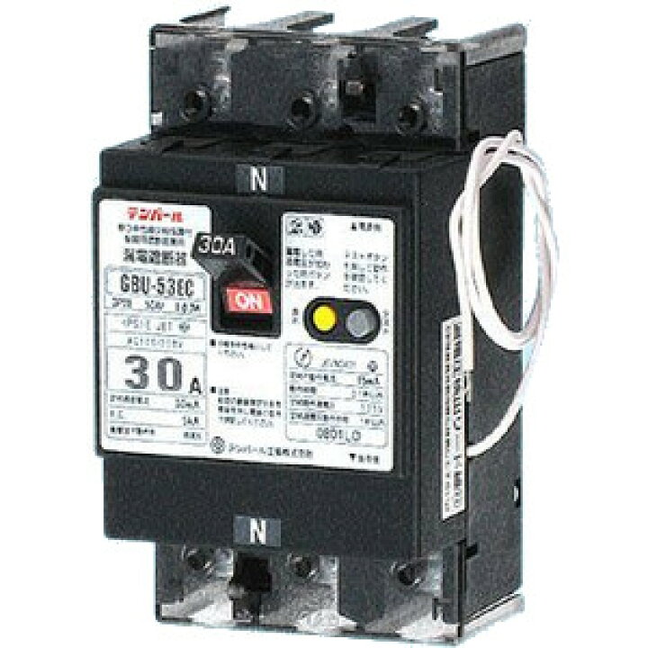 楽天市場】テンパール工業 GBU-53EC 3P3E50AF30A 100/200V 太陽光発電 