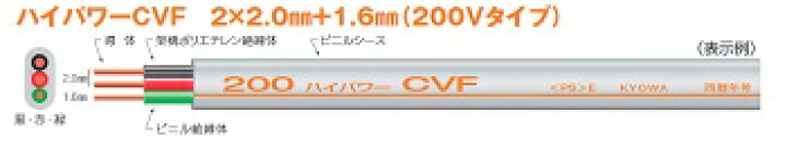 送料無料 激安 お買い得 キ フト 協和電線 工業 Cvf2 0mm 2芯 100ｍ巻 0vタイプ 600v架橋ポリエチレン絶縁ビニルシーズケーブル平形 Www Davedusendanghomes Com