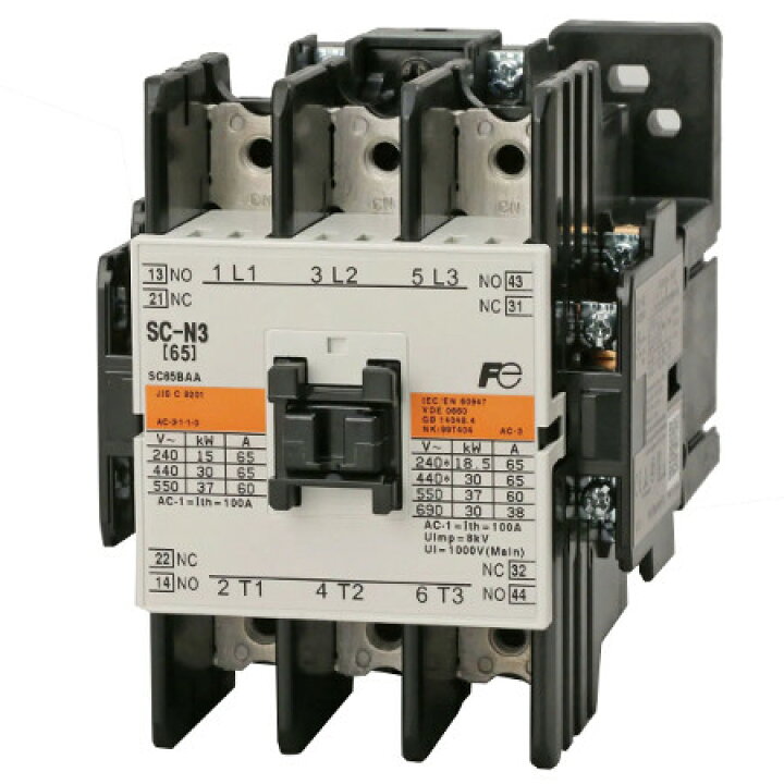 楽天市場】富士電機 SC-N3 標準形 電磁接触器 主回路200V ケースカバー 