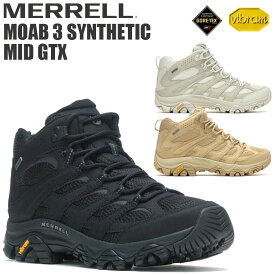 MERRELL メレル モアブ3 シンセティック ミッド GTX ゴアテックス メンズ スニーカー シューズ ハイキング ランニング アウトドア ビブラム 靴 透湿 防水 MOAB3 SYNTHETIC MID GORE-TEX