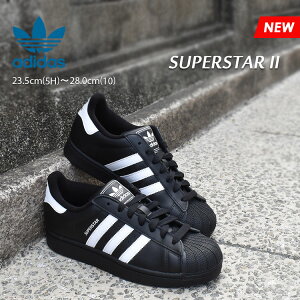adidas AfB_X X[p[X^[ 2 Y fB[X Xj[J[ ubN/zCg SUPERSTAR II BLACK/WHITE JI0079