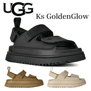 UGG �A�O �S�[���f���O���E ���f�B�[�X �T���_�� �X�g���b�v �V���[�Y �C �u���b�N �u���E�� �x�[�W�� Ks GOLDENGLOW 1152813K