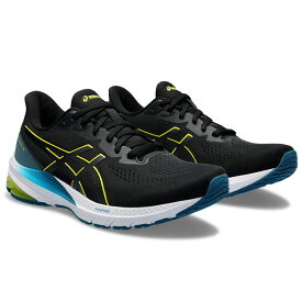 ASICS アシックス GT-1000 12 ランニングシューズ メンズ ブラック/ブルー/グレー/イエロー/レッド トレーニング ウォーキング スタンダード 普通幅 1011B631