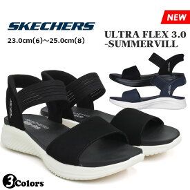 SKECHERS スケッチャーズ スリップインズ レディース ウルトラ フレックス 3.0 サマービル サンダル スポーツサンダル シューズ 靴 黒 白 紺 ブラック ネイビー ULTRA FLEX 3.0-SUMMERVILL 119804